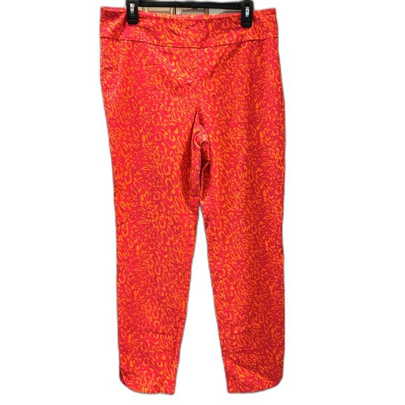 Soft Surroundings Pink and Orange Pants - Size Large - Picture 1 of 4